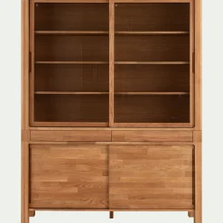 Buffet De Salle À Manger|Buffet*alinea Vaisselier 4 portes en chêne massif L160cm - Bois clair