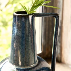 Vase*alinea Vase à anse en céramique H25,5cm - Bleu
