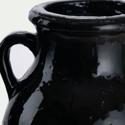 Vase*alinea Vase amphore bicolore en grès H25,5cm - noir