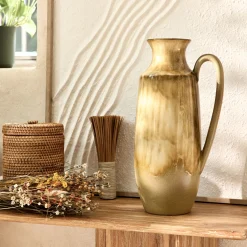 Vase*alinea Vase amphore en faïence H39cm - Jaune