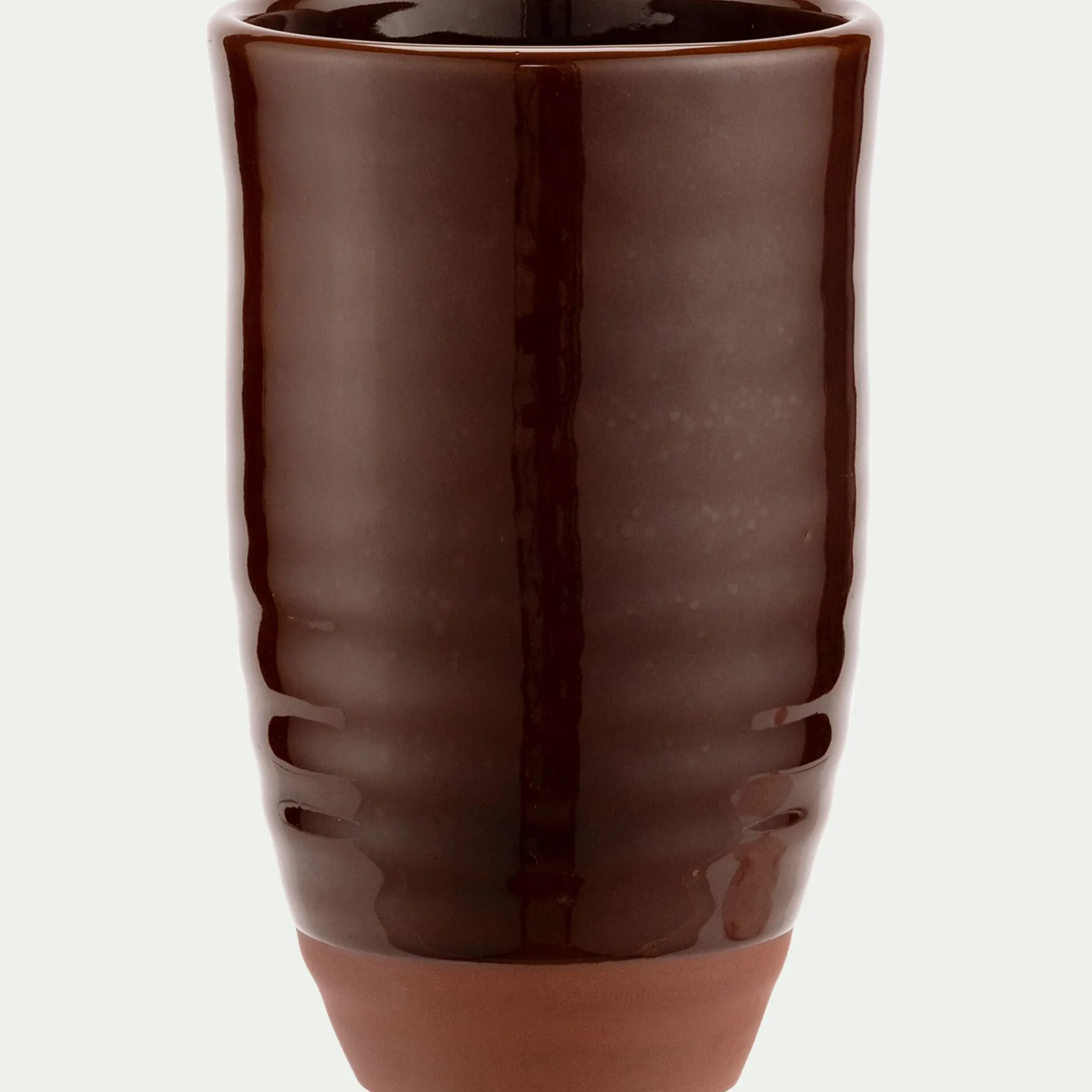 Vase*alinea Vase bicolore en terre cuite H21cm - Marron