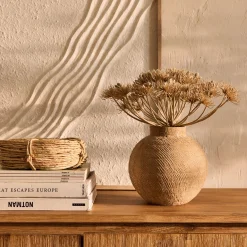 Vase*alinea Vase boule en aluminium H20cm - Marron