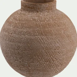 Vase*alinea Vase boule en aluminium H20cm - Marron