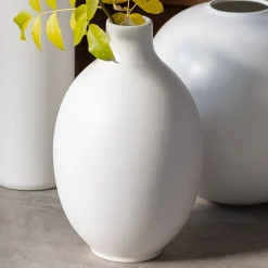 Vase*alinea Vase boule en céramique H35cm - ventoux Blanc