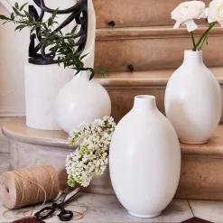 Vase*alinea Vase boule en céramique H35cm - ventoux Blanc