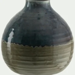 Vase*alinea Vase boule en faïence bicolore H17,5cm - Vert