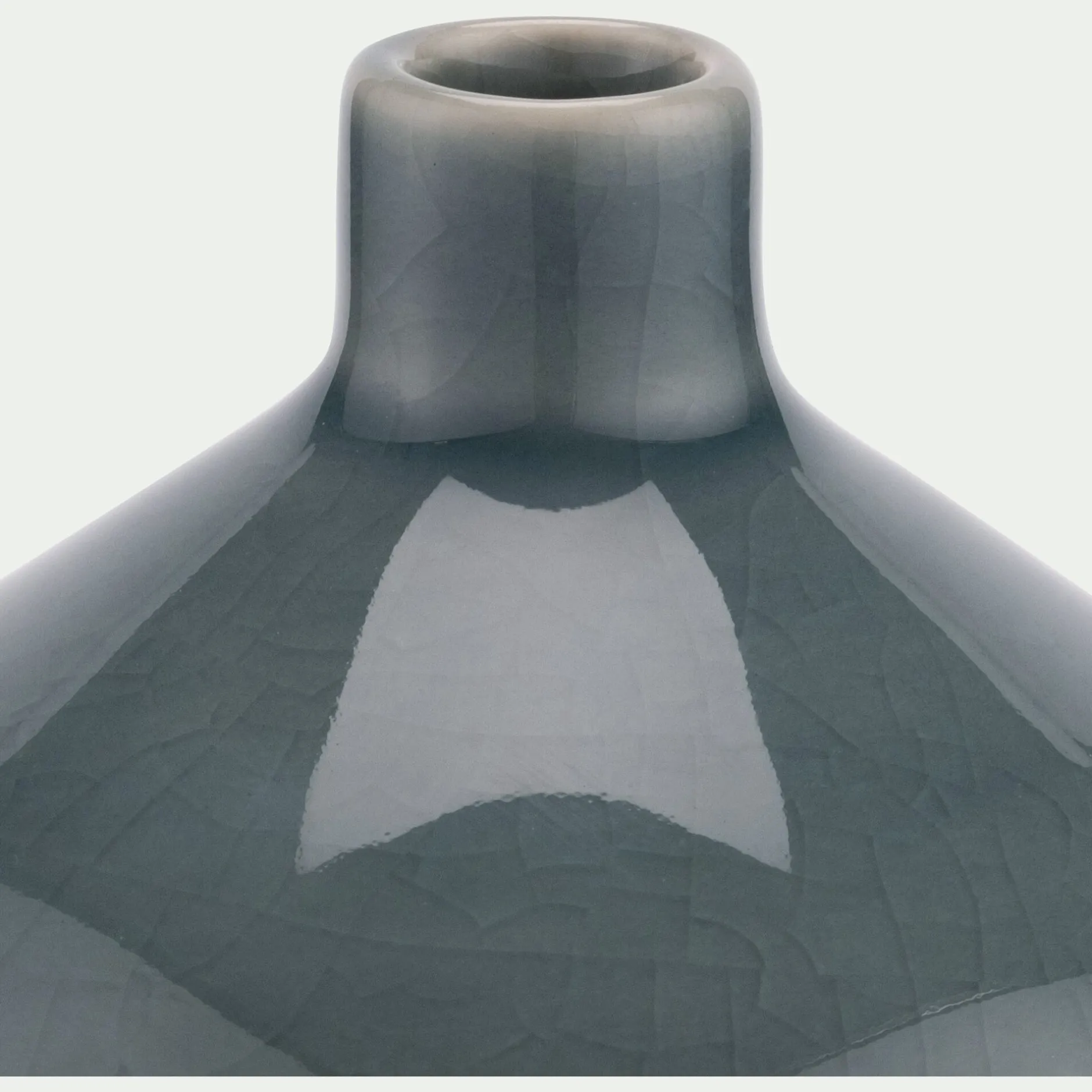 Vase*alinea Vase boule en grès 11cm - Bleu