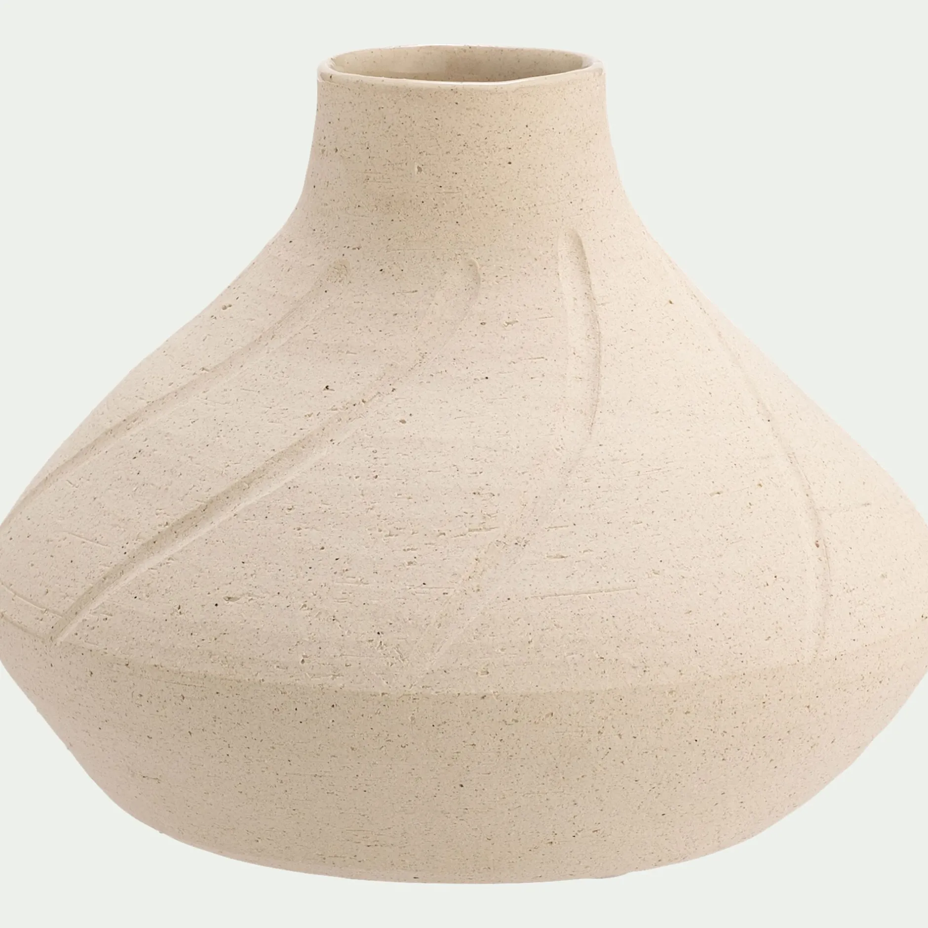 Décoration À Poser|Vase*alinea Vase boule en grès H14,5cm - Beige