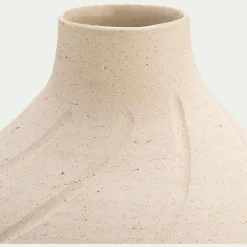 Décoration À Poser|Vase*alinea Vase boule en grès H14,5cm - Beige