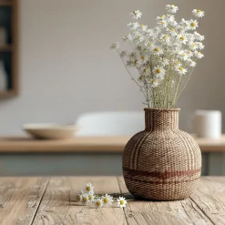 Vase*alinea Vase boule en jonc de mer D50cm - Naturel