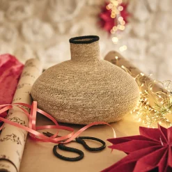 Vase*alinea Vase boule en jonc de mer H19cm - Naturel