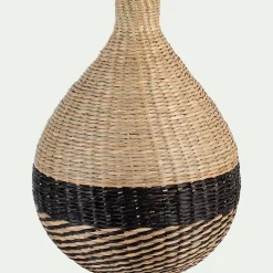 Vase*alinea Vase boule en jonc de mer et bambou tressés H33cm - Naturel