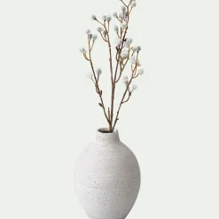 Vase*alinea Vase boule en polystone effet béton H17cm - clair Gris