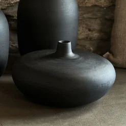 Vase*alinea Vase boule en polystone H16,5cm - Noir