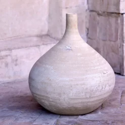 Vase*alinea Vase boule en terre cuite H21cm - Beige