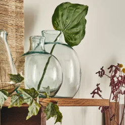 Vase|Vase Et Branchage De Noël*alinea Vase boule en verre recyclé H24cm - Transparent