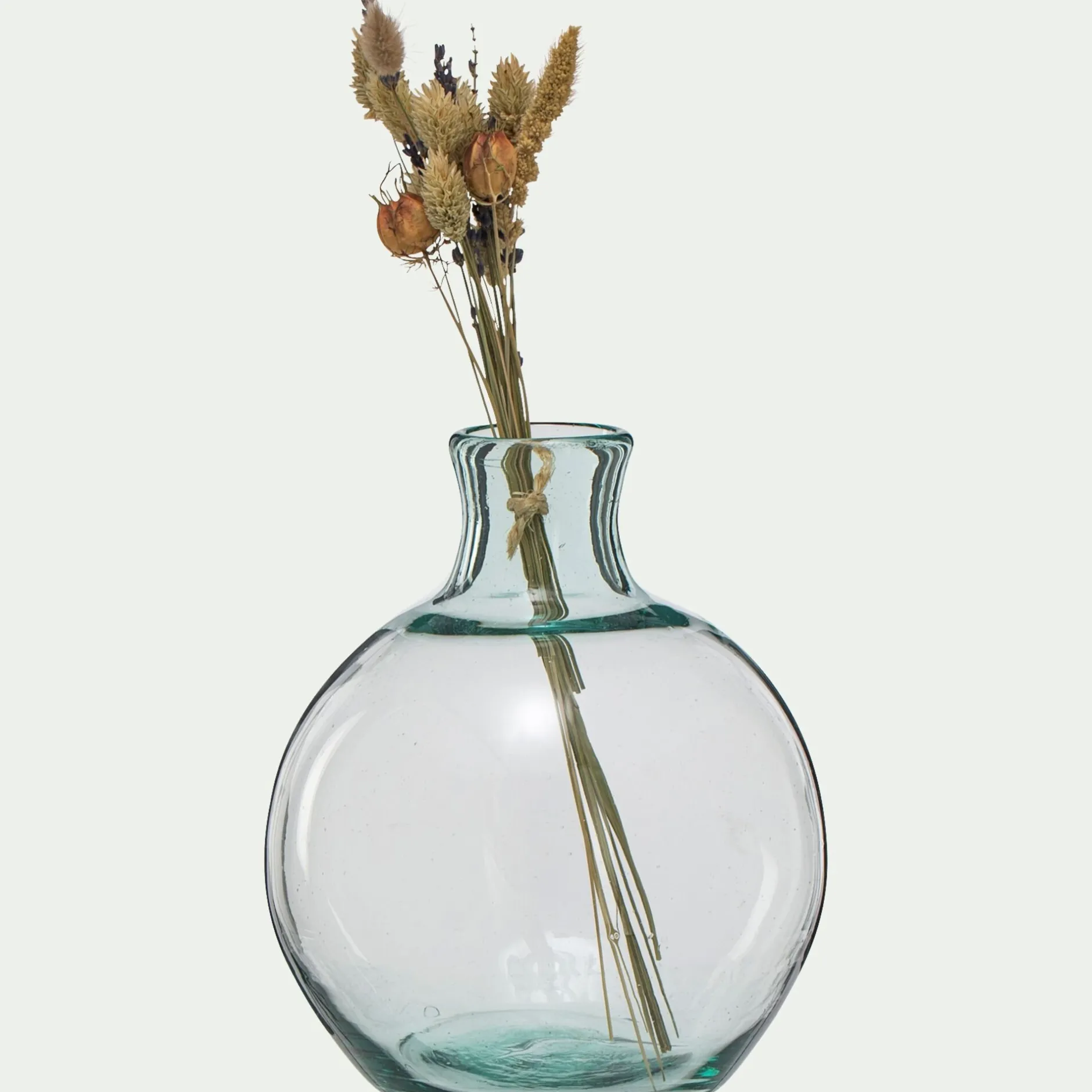 Vase|Vase Et Branchage De Noël*alinea Vase boule en verre recyclé H24cm - Transparent