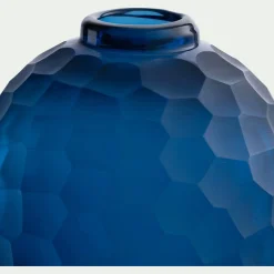 Vase*alinea Vase boule en verre sodocalcique H15,5cm - Bleu