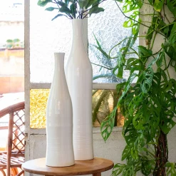 Vase*alinea Vase bouteille en faïence H47,5cm - Blanc