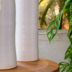 Vase*alinea Vase bouteille en faïence H47,5cm - Blanc