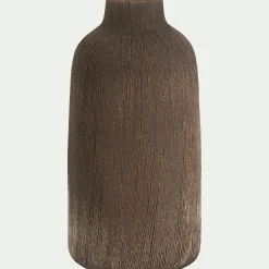 Vase*alinea Vase bouteille en faïence H17,5cm - brun terre d'ombre Marron