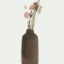 Vase*alinea Vase bouteille en faïence H17,5cm - brun terre d'ombre Marron