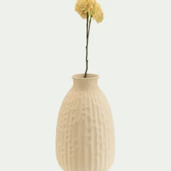 Vase*alinea Vase classique en faïence texturée H24cm - Blanc