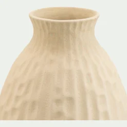 Vase*alinea Vase classique en faïence texturée H24cm - Blanc