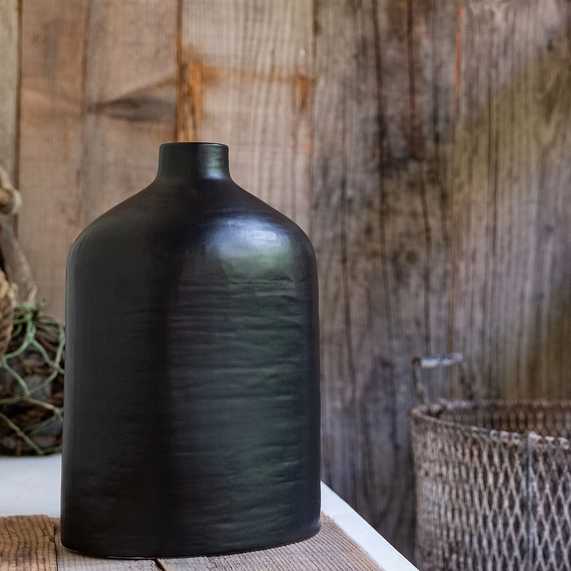 Vase*alinea Vase classique en grès H30cm - Noir