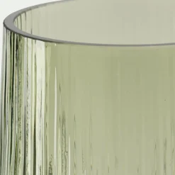 Vase*alinea Vase classique en verre strié H24cm - Vert