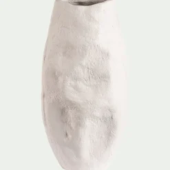 Vase*alinea Vase contemporain en aluminium H37,5cm - Blanc