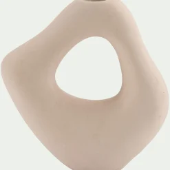 Vase*alinea Vase contemporain en dolomite H17cm - ventoux Blanc