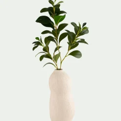 Vase*alinea Vase contemporain en faïence H28cm - Blanc