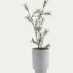 Vase*alinea Vase contemporain en polystone effet béton H22cm - Gris