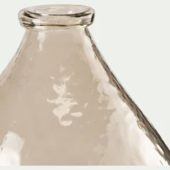 Vase|Vase Et Branchage De Noël*alinea Vase contemporain en verre recyclé H34cm - Orange