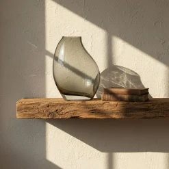 Vase*alinea Vase contemporain en verre H25cm - Gris