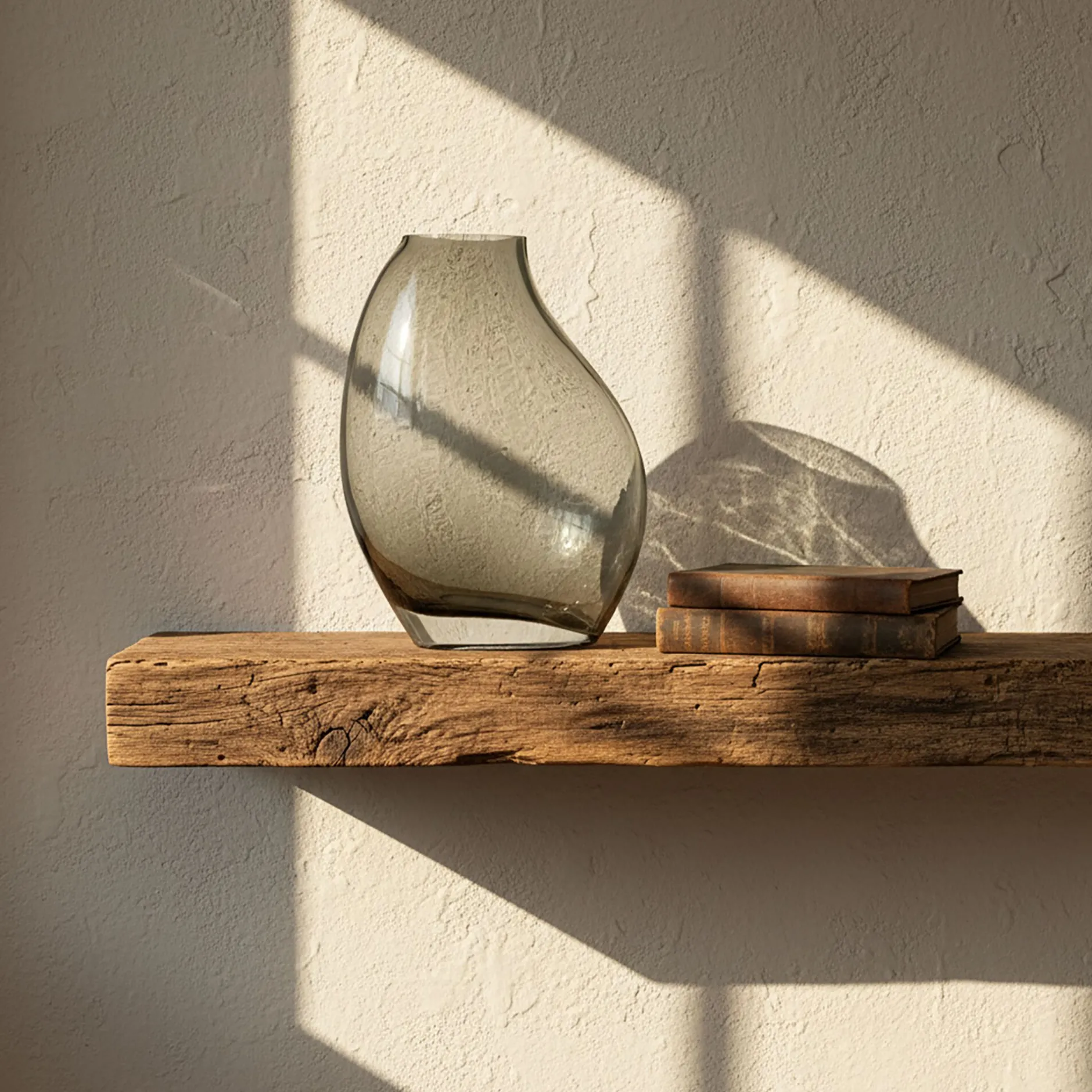 Vase*alinea Vase contemporain en verre H25cm - Gris