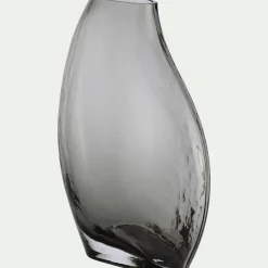 Vase*alinea Vase contemporain en verre H25cm - Gris