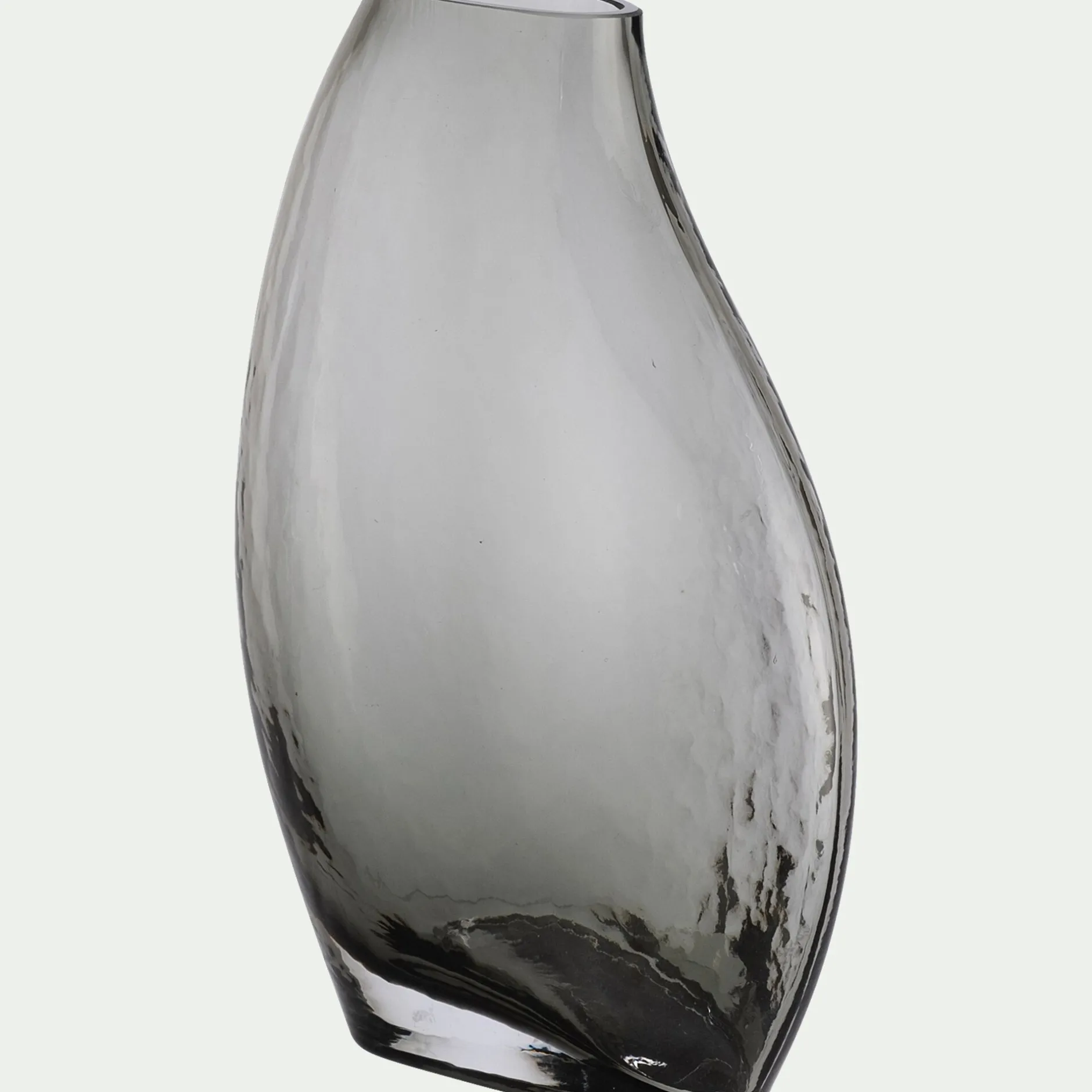 Vase*alinea Vase contemporain en verre H25cm - Gris