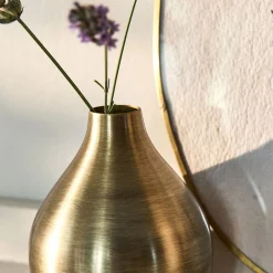 Vase|Vase Et Branchage De Noël*alinea Vase en fer H9cm - Doré