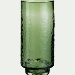 Vase*alinea Vase en verre martelé H28,5cm - Vert