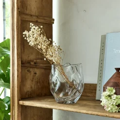 Vase*alinea Vase organique en verre H17,5cm - Transparent