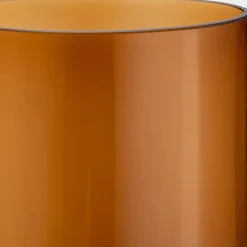 Vase*alinea Vase ovale en verre H25cm - brun rustrel Marron