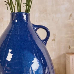 Vase*alinea Vase pichet en faïence H33,5cm - Bleu