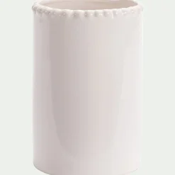 Vase*alinea Vase tube en céramique H15cm - Blanc