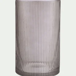Vase*alinea Vase tube en verre H25cm - gris