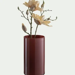 Vase*alinea Vase tube en verre H23cm - Marron