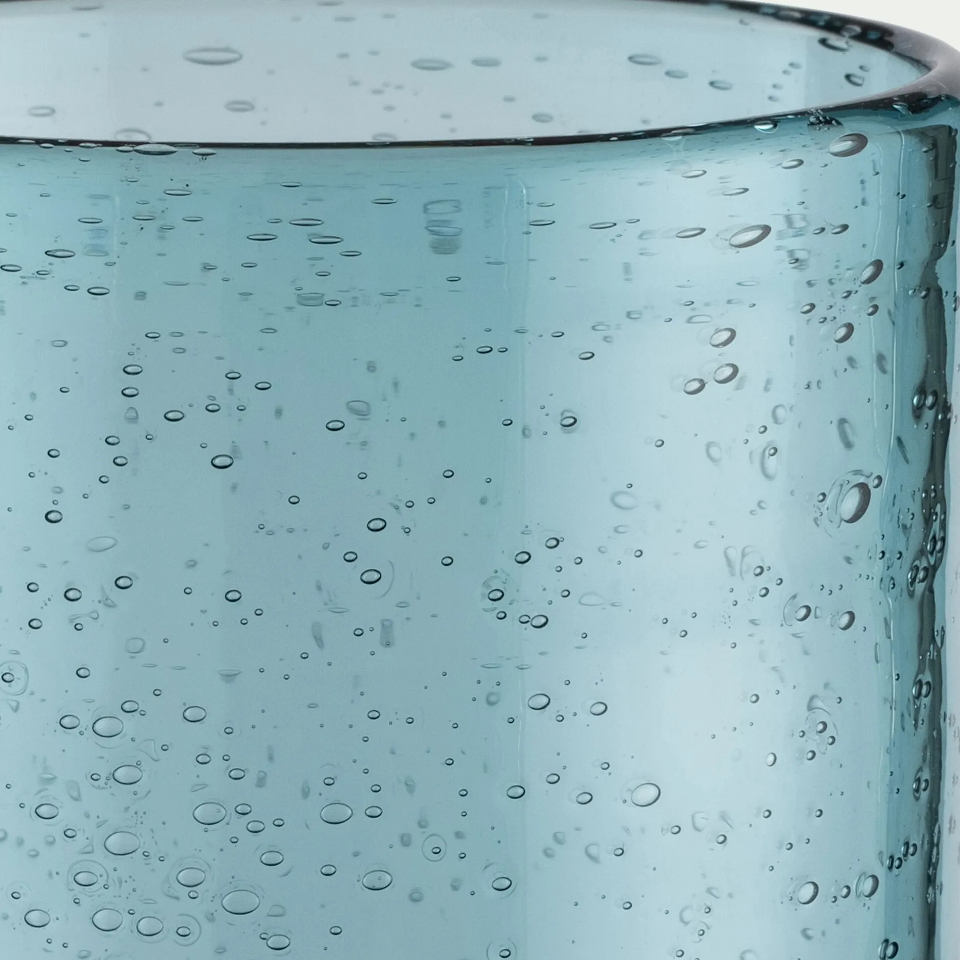 Verre À Pied|Verre À Vin*alinea Verre à pied en verre bullé 25cl - Bleu