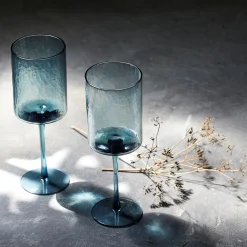Verre À Pied|Verre À Vin*alinea Verre à pied en verre 37cl - Bleu