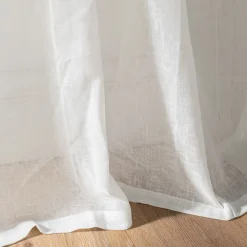 Matelas Enfant|Bureau Enfant*alinea Voilage à œillets en polyester 135x250cm - ventoux Blanc